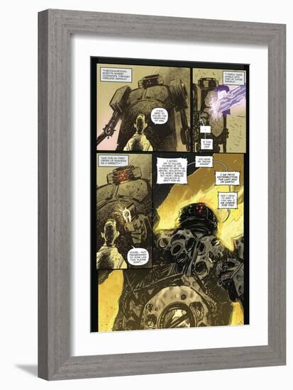 Zombies vs. Robots: Volume 1 - Comic Page with Panels-Anthony Diecidue-Framed Art Print