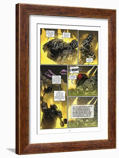 Zombies vs. Robots: Volume 1 - Comic Page with Panels-Anthony Diecidue-Framed Art Print