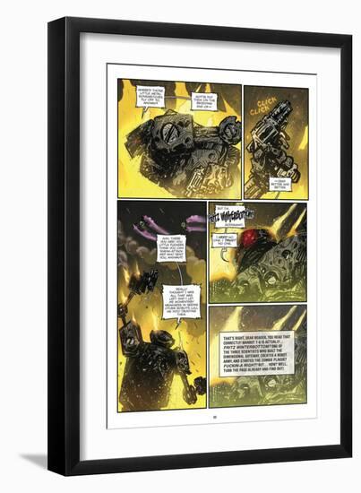 Zombies vs. Robots: Volume 1 - Comic Page with Panels-Anthony Diecidue-Framed Art Print