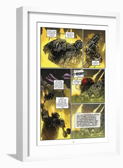 Zombies vs. Robots: Volume 1 - Comic Page with Panels-Anthony Diecidue-Framed Art Print