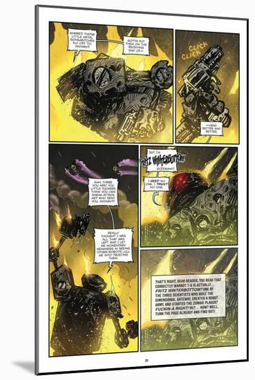 Zombies vs. Robots: Volume 1 - Comic Page with Panels-Anthony Diecidue-Mounted Art Print