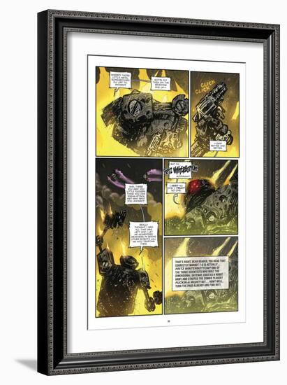 Zombies vs. Robots: Volume 1 - Comic Page with Panels-Anthony Diecidue-Framed Art Print