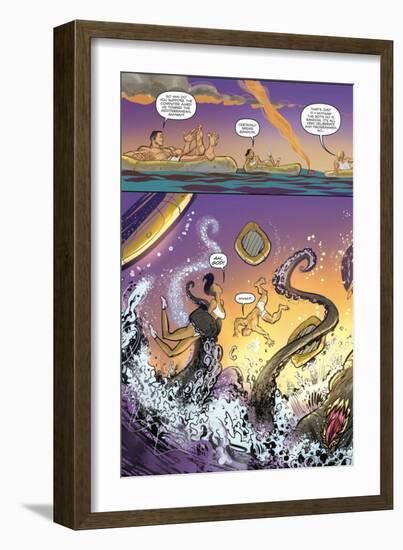 Zombies vs. Robots: Volume 1 - Comic Page with Panels-Anthony Diecidue-Framed Premium Giclee Print