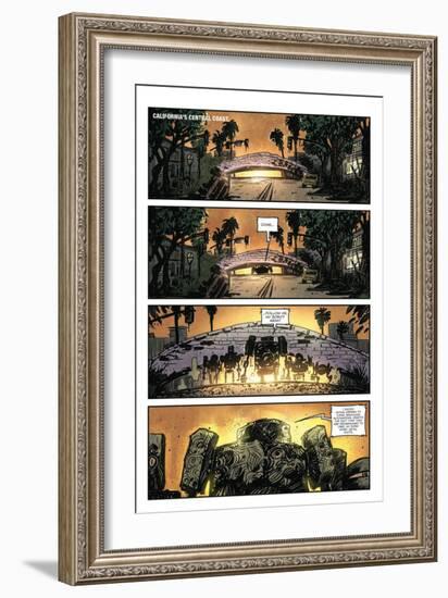 Zombies vs. Robots: Volume 1 - Comic Page with Panels-Anthony Diecidue-Framed Art Print