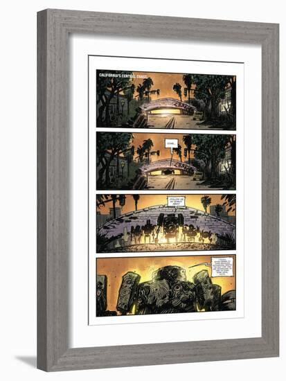 Zombies vs. Robots: Volume 1 - Comic Page with Panels-Anthony Diecidue-Framed Art Print