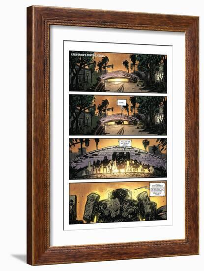 Zombies vs. Robots: Volume 1 - Comic Page with Panels-Anthony Diecidue-Framed Art Print