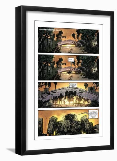 Zombies vs. Robots: Volume 1 - Comic Page with Panels-Anthony Diecidue-Framed Art Print