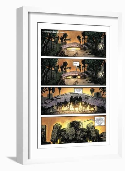 Zombies vs. Robots: Volume 1 - Comic Page with Panels-Anthony Diecidue-Framed Premium Giclee Print