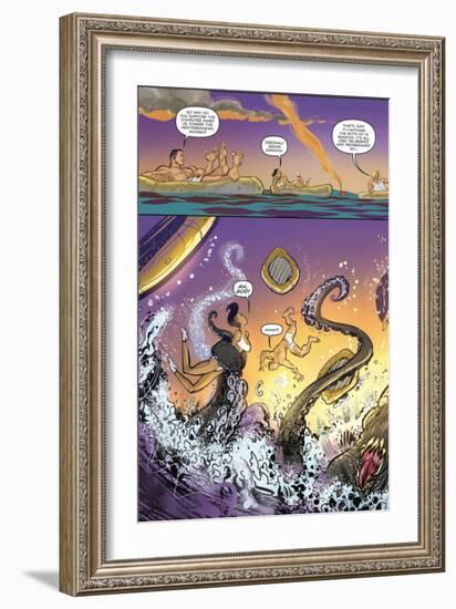 Zombies vs. Robots: Volume 1 - Comic Page with Panels-Anthony Diecidue-Framed Art Print