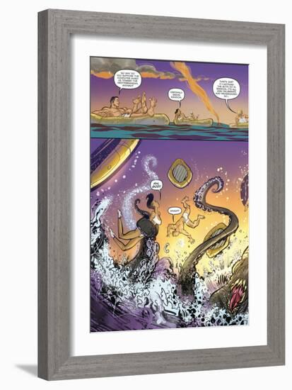 Zombies vs. Robots: Volume 1 - Comic Page with Panels-Anthony Diecidue-Framed Art Print