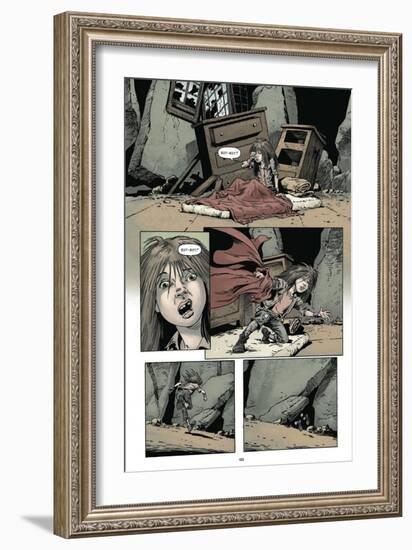 Zombies vs. Robots: Volume 1 - Comic Page with Panels-Val Mayerik-Framed Premium Giclee Print