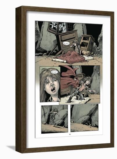 Zombies vs. Robots: Volume 1 - Comic Page with Panels-Val Mayerik-Framed Premium Giclee Print