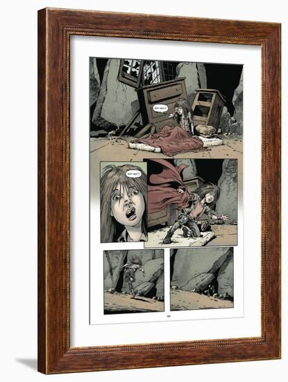 Zombies vs. Robots: Volume 1 - Comic Page with Panels-Val Mayerik-Framed Premium Giclee Print