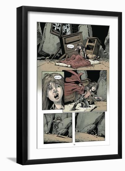 Zombies vs. Robots: Volume 1 - Comic Page with Panels-Val Mayerik-Framed Premium Giclee Print