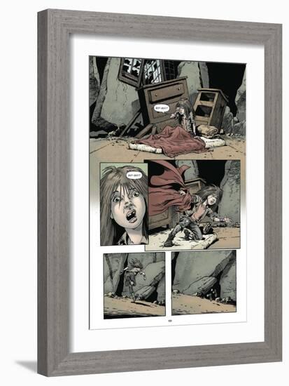 Zombies vs. Robots: Volume 1 - Comic Page with Panels-Val Mayerik-Framed Art Print