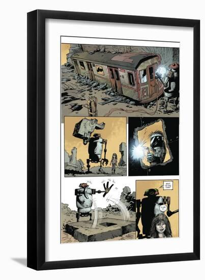 Zombies vs. Robots: Volume 1 - Comic Page with Panels-Val Mayerik-Framed Art Print