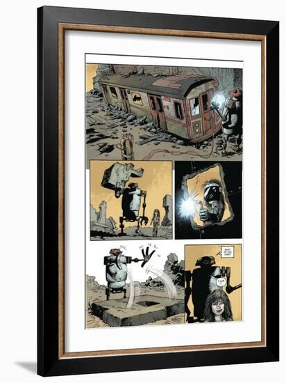 Zombies vs. Robots: Volume 1 - Comic Page with Panels-Val Mayerik-Framed Art Print