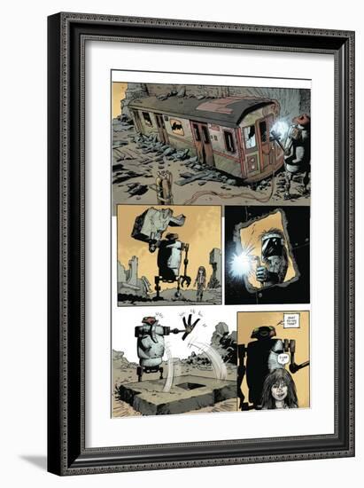 Zombies vs. Robots: Volume 1 - Comic Page with Panels-Val Mayerik-Framed Art Print