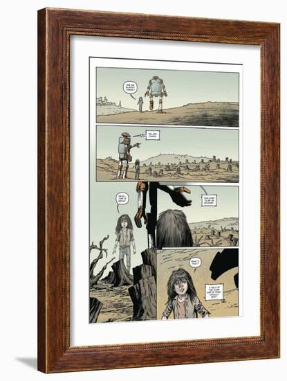 Zombies vs. Robots: Volume 1 - Comic Page with Panels-Val Mayerik-Framed Art Print