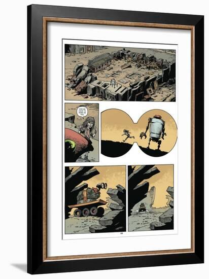 Zombies vs. Robots: Volume 1 - Comic Page with Panels-Val Mayerik-Framed Premium Giclee Print