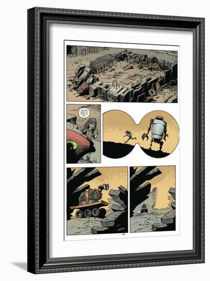 Zombies vs. Robots: Volume 1 - Comic Page with Panels-Val Mayerik-Framed Premium Giclee Print