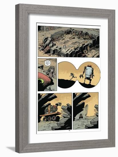 Zombies vs. Robots: Volume 1 - Comic Page with Panels-Val Mayerik-Framed Art Print