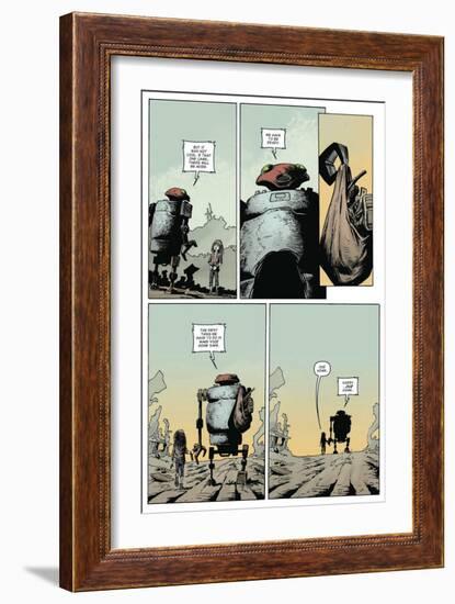 Zombies vs. Robots: Volume 1 - Comic Page with Panels-Val Mayerik-Framed Premium Giclee Print