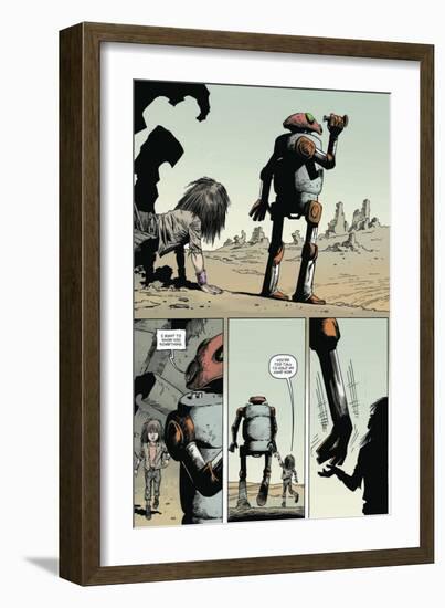 Zombies vs. Robots: Volume 1 - Comic Page with Panels-Val Mayerik-Framed Art Print