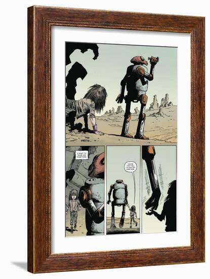 Zombies vs. Robots: Volume 1 - Comic Page with Panels-Val Mayerik-Framed Premium Giclee Print