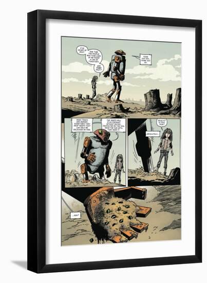 Zombies vs. Robots: Volume 1 - Comic Page with Panels-Val Mayerik-Framed Premium Giclee Print