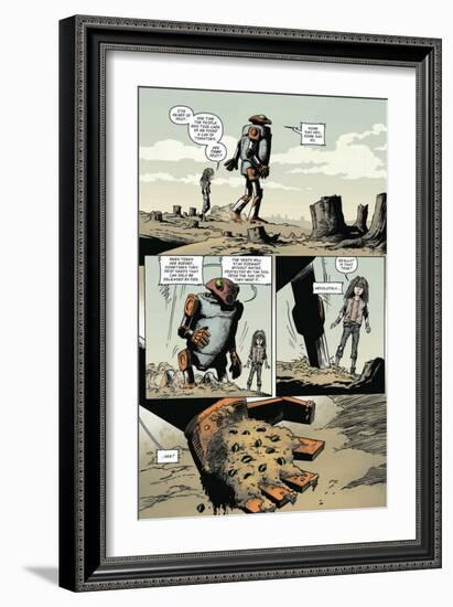 Zombies vs. Robots: Volume 1 - Comic Page with Panels-Val Mayerik-Framed Premium Giclee Print