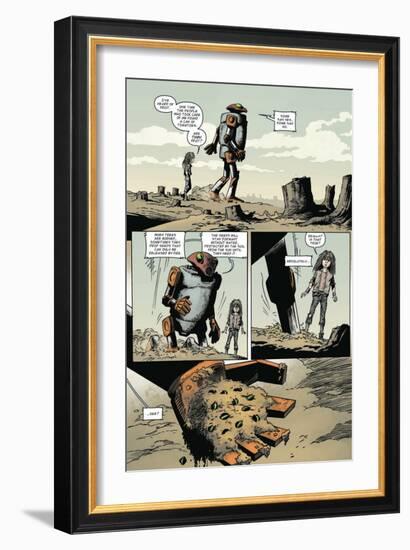 Zombies vs. Robots: Volume 1 - Comic Page with Panels-Val Mayerik-Framed Premium Giclee Print