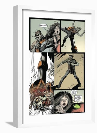 Zombies vs. Robots: Volume 1 - Comic Page with Panels-Val Mayerik-Framed Premium Giclee Print