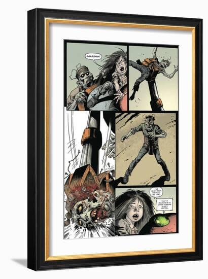 Zombies vs. Robots: Volume 1 - Comic Page with Panels-Val Mayerik-Framed Premium Giclee Print