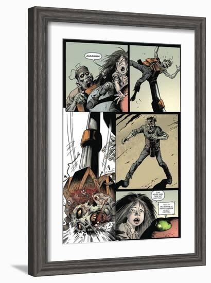 Zombies vs. Robots: Volume 1 - Comic Page with Panels-Val Mayerik-Framed Art Print