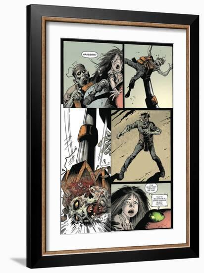 Zombies vs. Robots: Volume 1 - Comic Page with Panels-Val Mayerik-Framed Art Print