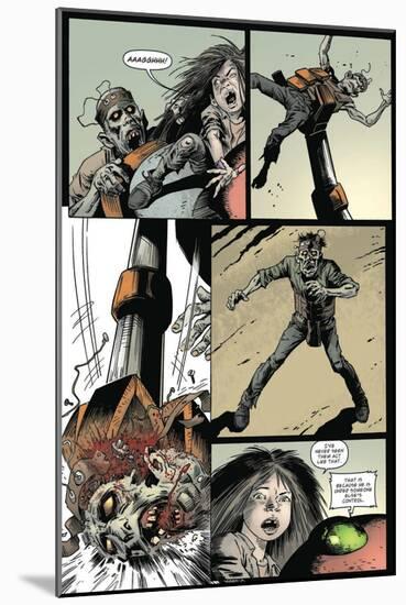 Zombies vs. Robots: Volume 1 - Comic Page with Panels-Val Mayerik-Mounted Art Print
