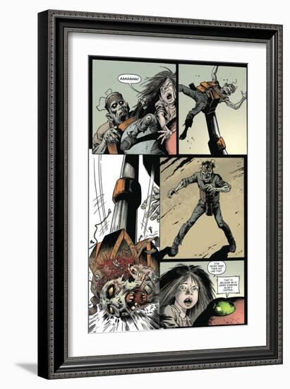 Zombies vs. Robots: Volume 1 - Comic Page with Panels-Val Mayerik-Framed Art Print