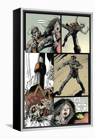 Zombies vs. Robots: Volume 1 - Comic Page with Panels-Val Mayerik-Framed Stretched Canvas