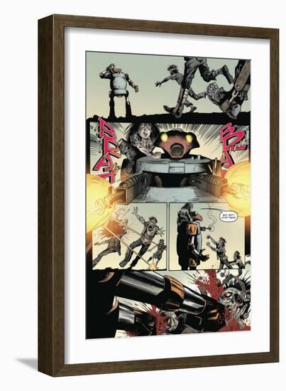 Zombies vs. Robots: Volume 1 - Comic Page with Panels-Val Mayerik-Framed Premium Giclee Print