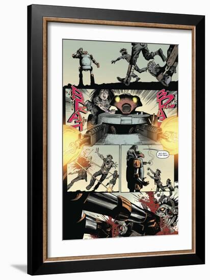 Zombies vs. Robots: Volume 1 - Comic Page with Panels-Val Mayerik-Framed Premium Giclee Print