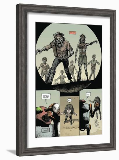 Zombies vs. Robots: Volume 1 - Comic Page with Panels-Val Mayerik-Framed Art Print