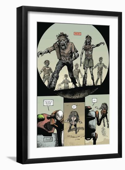 Zombies vs. Robots: Volume 1 - Comic Page with Panels-Val Mayerik-Framed Art Print