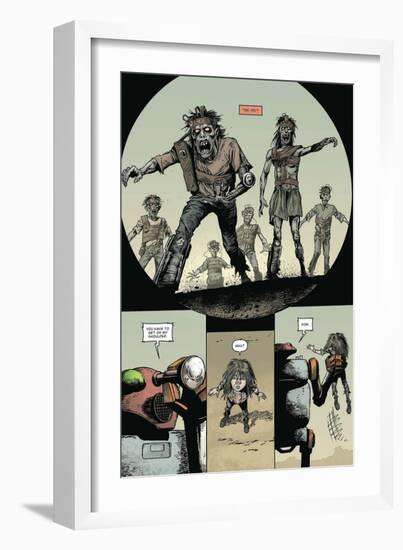 Zombies vs. Robots: Volume 1 - Comic Page with Panels-Val Mayerik-Framed Art Print