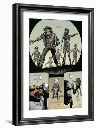 Zombies vs. Robots: Volume 1 - Comic Page with Panels-Val Mayerik-Framed Art Print