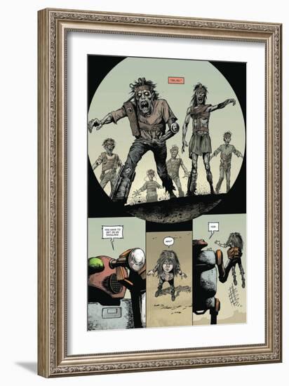 Zombies vs. Robots: Volume 1 - Comic Page with Panels-Val Mayerik-Framed Premium Giclee Print