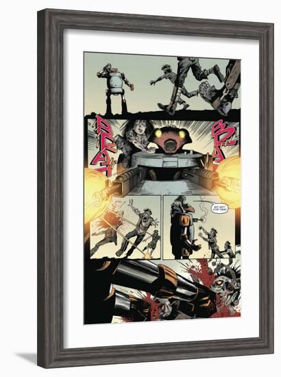 Zombies vs. Robots: Volume 1 - Comic Page with Panels-Val Mayerik-Framed Art Print