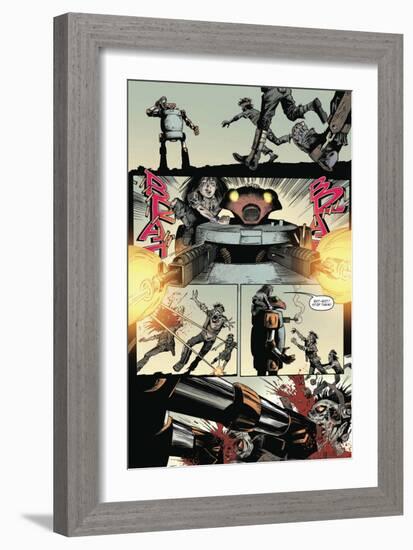 Zombies vs. Robots: Volume 1 - Comic Page with Panels-Val Mayerik-Framed Art Print