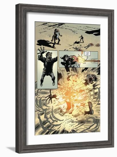 Zombies vs. Robots: Volume 1 - Comic Page with Panels-Val Mayerik-Framed Art Print