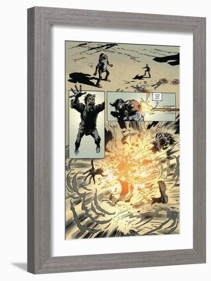 Zombies vs. Robots: Volume 1 - Comic Page with Panels-Val Mayerik-Framed Art Print